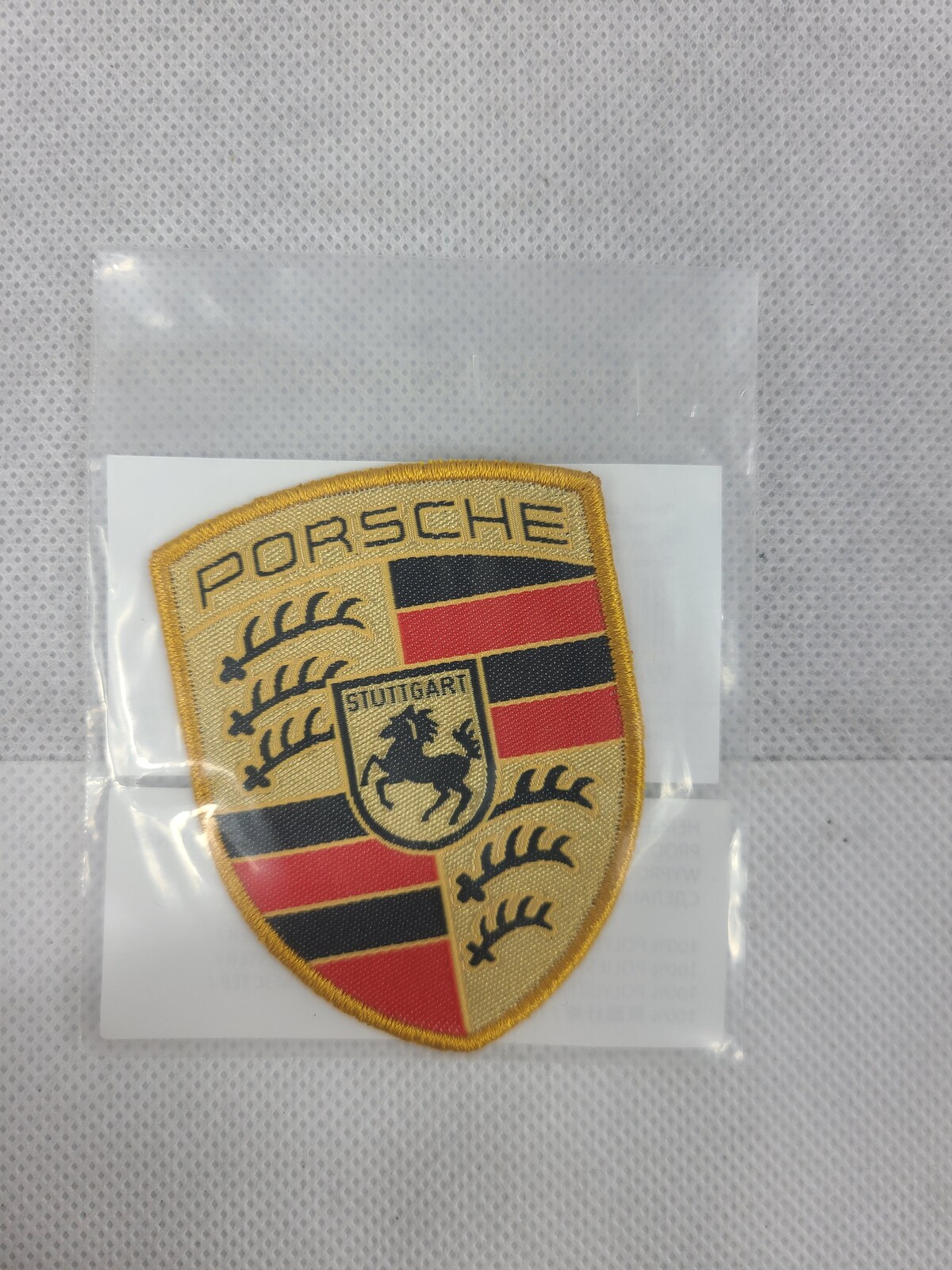 Porsche Genuine Fabric Emblem Porsche Crest