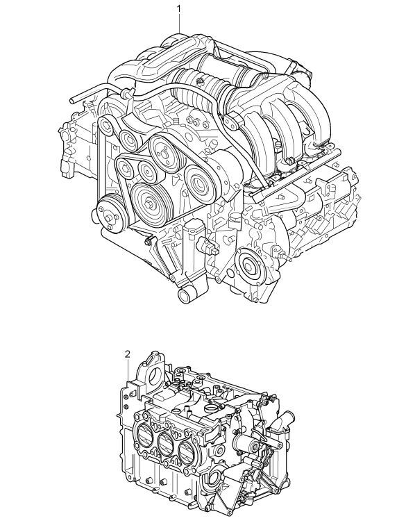 Porsche 996 Carrera C4  Engine Motor VarioCam F1 Long Block