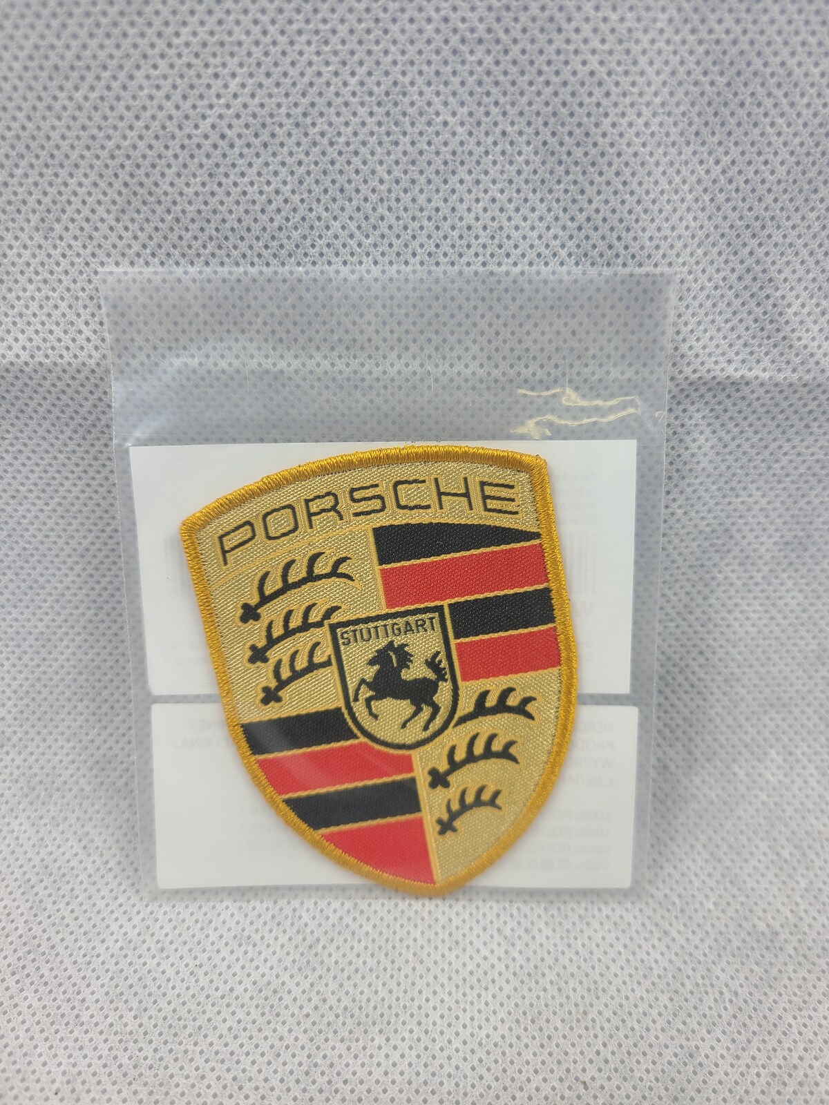 Porsche Genuine Fabric Emblem Porsche Crest