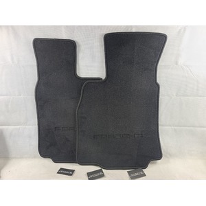 Porsche 996 986 Carrera Boxster S Turbo C4S Genuine Front Black Floor Mats