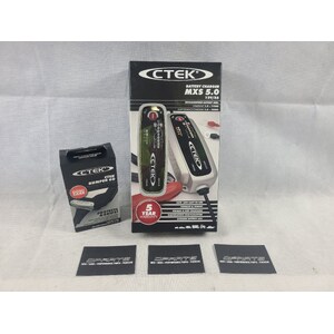 CTEK MXS 5.0 Battery Charger and Maintainer 12V 5A 56-987 with Protective Cover