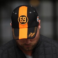 Gulf Racing Black & Orange 69 Lucky Number Baseball Cap