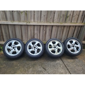 Porsche 986 Boxster S Genuine Wheels Rims Tyres Set of 4 17" Inch