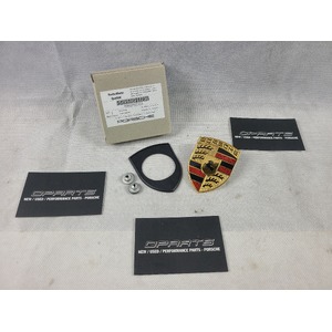 Porsche 996 986 Carrera Boxster C4S GT3 Front Bonnet Hood Badge Crest Kit