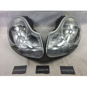 996 Carrera C4 GT3 Clear Headlight Head Lights Set Pair Halogen
