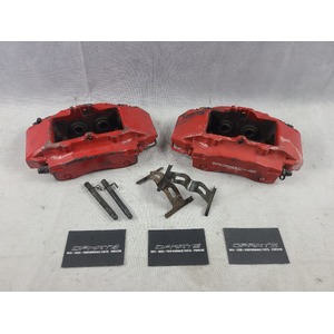 Porsche 996 986 Carrera Boxster S Targa Rear Brake Calipers Caliper Pair Set In Red