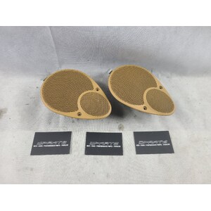 Porsche 996 986 Rear Dashboard Speakers Savannah Beige Carrera Boxster Turbo GT3