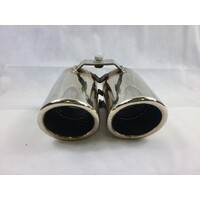 Cargraphic Boxster 986 2.5L 2.7L 3.2L Tailpipes 2 x 74mm 23?? Slash Mirror Polished Perforated