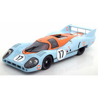 Gulf Porsche 917 Le Mans Blue & Orange Gulf Livery 1:18 Scale Car Model