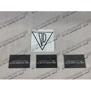 Porsche Genuine Parts Logo Vinyl Cut Adhesive Sticker For Toolbox Garage Etc