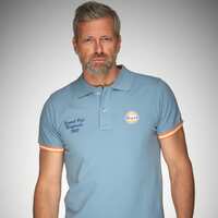 Gulf Racing El GPO Gulf Blue Polo Mens Shirt