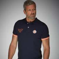 Gulf Racing El GPO Navy Blue Polo Mens Shirt