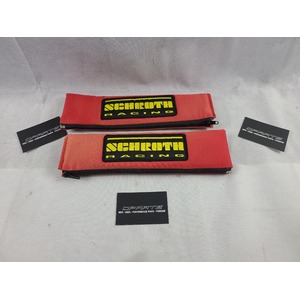 Porsche 996 GT3 GT2 Turbo Six Point Harness Schroth Racing Shoulder Pads Red/Yellow