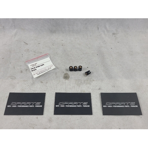 Porsche Carrera Boxster Turbo C4S Cayman Cayenne Macan Black Valve Stem Caps