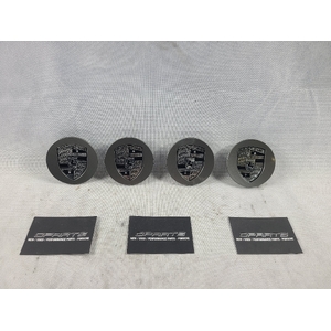 Porsche 911 Cayenne Carrera Boxster Wheel Centre Cap With Silver Crest Set 76mm